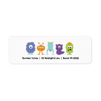 Monster Mash Return Address Label