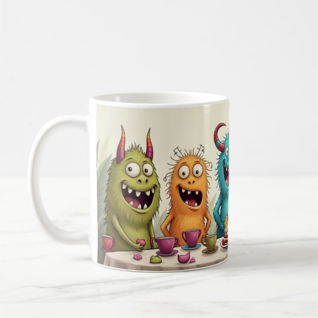 Monster mash tea bash coffee mug (Left)