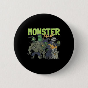 Monster Mash Vintage Ghost Halloween Funny 2 Inch Round Button