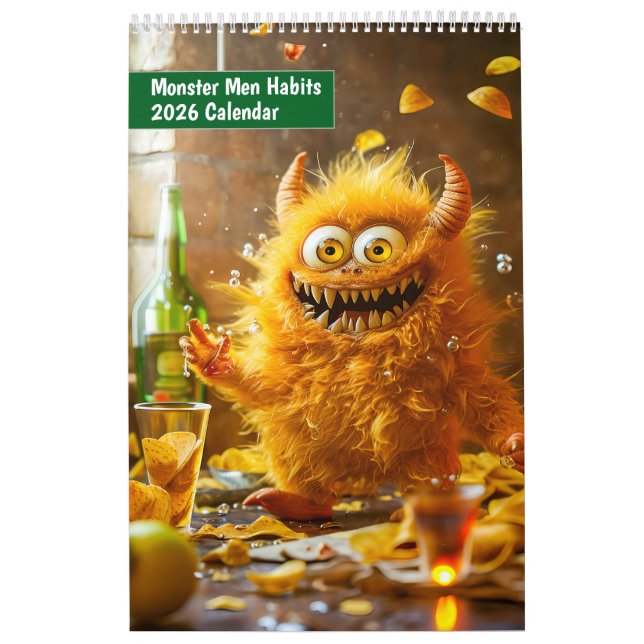 Monster Men Habits – 2026 Calendar (Cover)