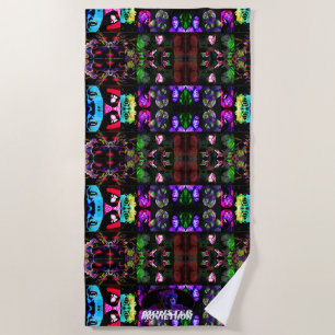 Monster Moviethon Monster Banners Seasons 2-5 Beach Towel