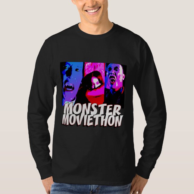 Monster Moviethon Vampire Triptych T-Shirt (Front)