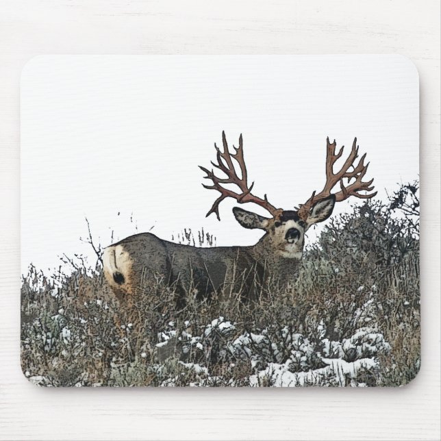 Monster mule deer 2 mouse pad (Front)