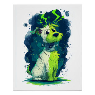 Monster Mutt � Cute Halloween Dog Poster