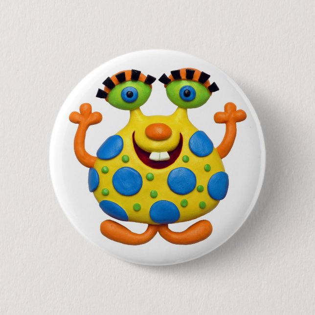 Monster Party 2 Inch Round Button (Front)