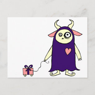 Monster Present Postcard