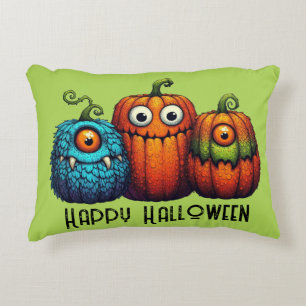 Monster Pumpkins Accent Pillow