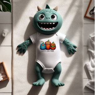 Monster Pumpkins Baby Bodysuit