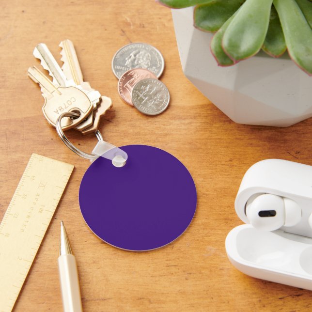 Monster Purple Button Keychain (Desk)