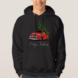 Monster Red Truck Christmas Tree Xmas Hoodie