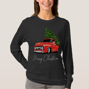 Monster Red Truck Christmas Tree Xmas T-Shirt