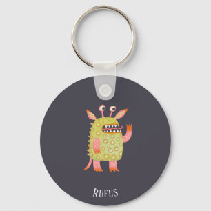 Monster Rufus Custom Name Keychain