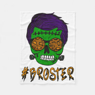 Monster Skull Broster Brother Halloween Matching F Fleece Blanket