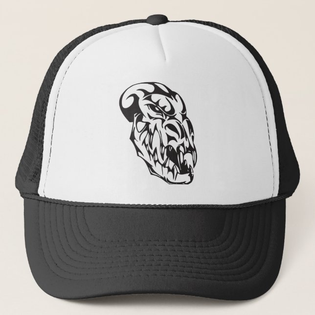 Monster Skull Trucker Hat (Front)