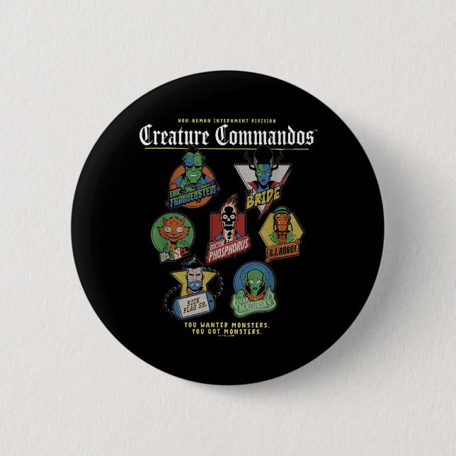 Monster Squad Badges Design 2 Inch Round Button (Front)