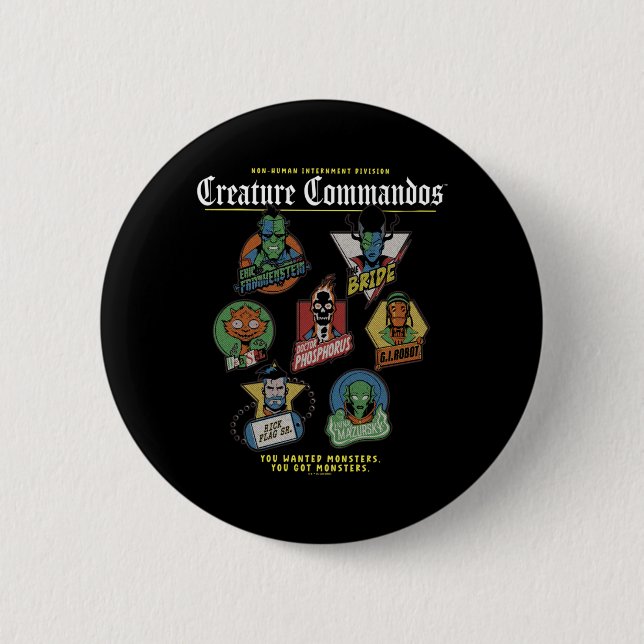 Monster Squad Badges Performance 2 Inch Round Button (Front)