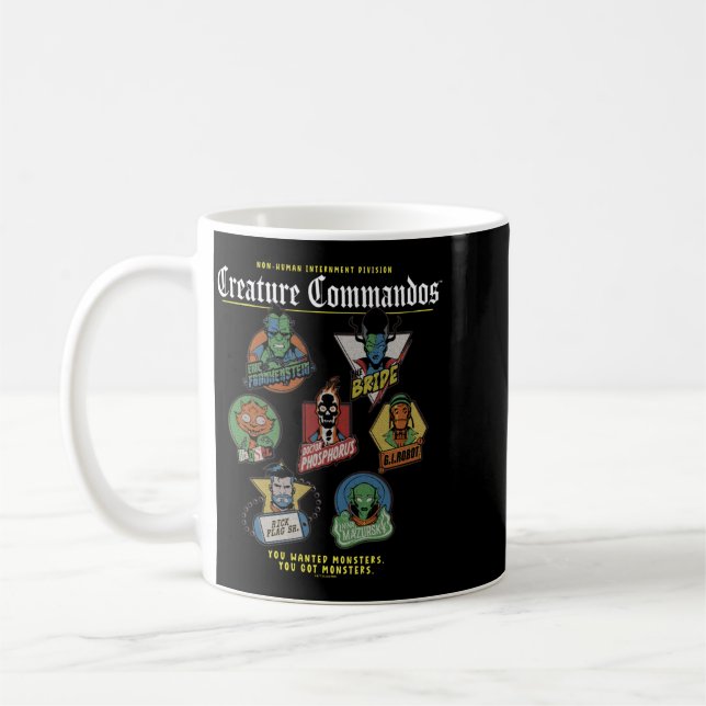 Monster Squad Badges Performance Coffee Mug (Left)