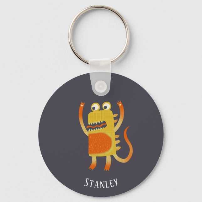 Monster Stanley Custom Name Keychain (Front)