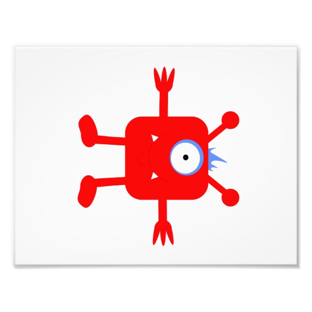 Monster Theme Baby Boy Room Print (1 of 4) (Front)