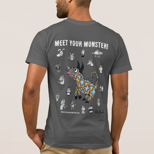 Monster Transformation Launch T-Shirt Mens (Back)
