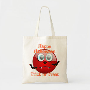 monster trick or treat halloween tote bag