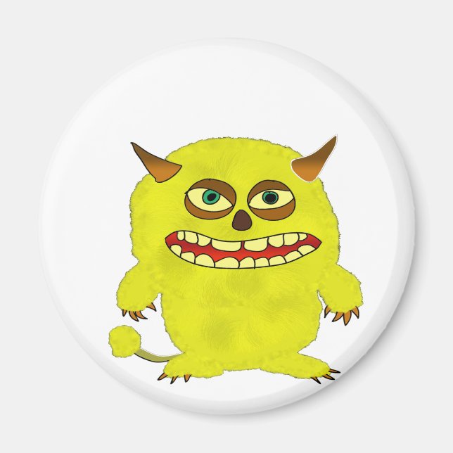 monster troll halloween shudder magnet (Front)