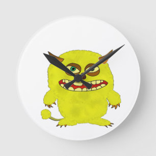 monster troll halloween shudder round clock