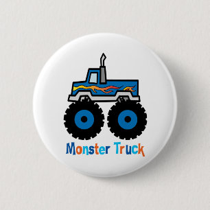 Monster Truck 2 Inch Round Button
