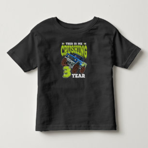 Monster Truck 3rd Birthday Toddler T-shirt