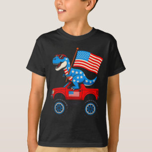 Monster truck 4th of july american flag patriotic T-Shirt
