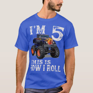 Monster Truck 5th Birthday Gifts I'm 5 This Is How T-Shirt