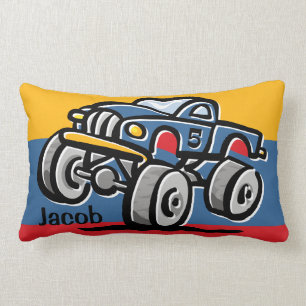 Monster Truck 5th Birthday Lumbar Pillow