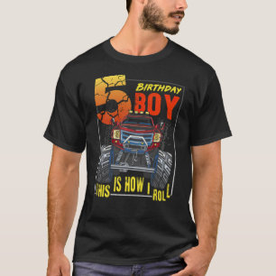 Monster Truck 5th Birthday Truck Birthday bisexual T-Shirt