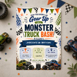 Monster Truck 6th Boys Birthday Invitation<br><div class="desc">Monster truck boys 6th birthday invitation featuring a bold design with big wheels and action packed details. Created to celebrate a fun sixth birthday with an exciting, high energy style that kids will love. Perfect for boys birthday parties, truck themes, and adventure filled celebrations. Editable text for easy personalization. Clean,...</div>
