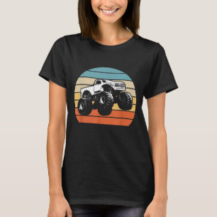 Monster Truck American Flag Racing USA Vintage T-Shirt