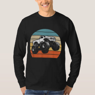Monster Truck American Flag Racing USA Vintage T-Shirt