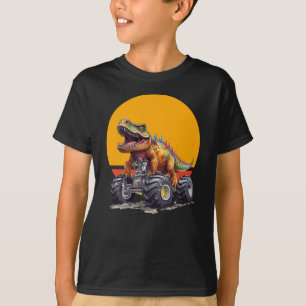 Monster Truck and T-Rex Dinosaur T-Shirt