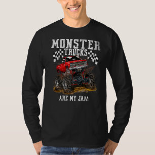 Monster Truck Are My Jam For Youth & Adults Vinta T-Shirt