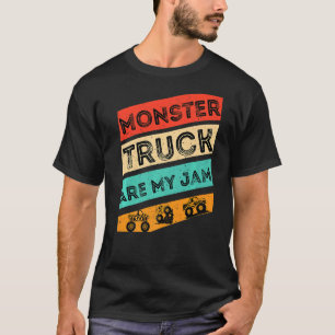 Monster Truck Are My Jam Monster Truck Vintage Fat T-Shirt