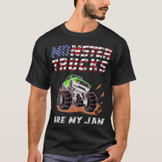 Monster Truck Are My Jam Patriot Motorsport T-Shirt