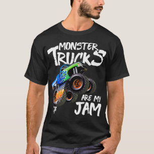 Monster Truck Are My Jam Vintage Retro Racing Truc T-Shirt