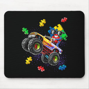 Monster Truck Autism Awareness Puzzle Piece Gift F Mouse Pad