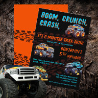 Monster Truck Bash Boy 5th Birthday Party