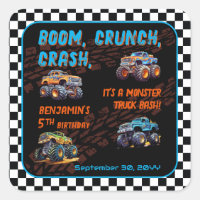 Monster Truck Bash Boy 5th Birthday Party