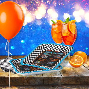Monster Truck Bash Boy 8th Birthday Party Paper Plate