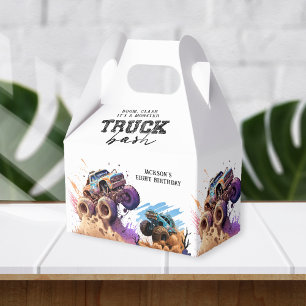 Monster Truck Birthday Party Favor Box
