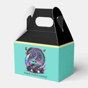 Monster truck Birthday party for boys Favor Box