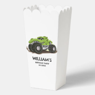 Monster Truck Birthday Party Minimal Boys Birthday Favor Box
