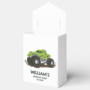 Monster Truck Birthday Party Minimal Boys Birthday Favor Box