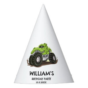 Monster Truck Birthday Party Minimal Boys Birthday Party Hat